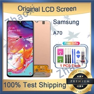 Original AMOLED Samsung Galaxy A70 LCD Display Touch Screen With Frame Replacement