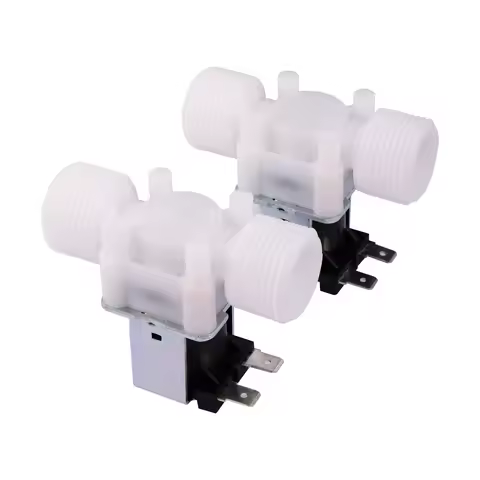 DC 12V /AC 220V Normally Closed Solenoid Valve 1/2" 3/4" Male External Thread Plastic Water Valve Fo