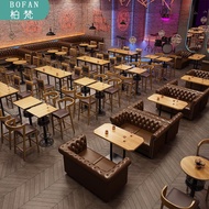 KTV Bar Table Chair Sofa Set Booth Seating Music Restaurant Cafe Lounge Commercial Furniture