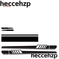 HECCEHZP 5pcs Door Hood Mirrors Sticker, Cover 120 * 15CM (1pcs) Black Car Body Sports Racing Stripe Stickers, Rear View Mirror 15 * 2.4CM (2pcs) PET Vinyl Sticker Accessories
