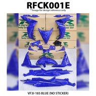Body Cover Set Rapido VF3i SYM 185 (1) Black Blue White Matt Black Accessories Motor SYM185 VF3i185 
