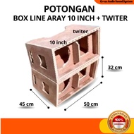 10-inch Twiter Aray Line Speaker Box Piece