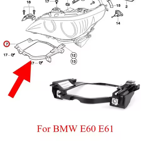 For BMW E60 E61 5 Series 525i 528i 530i Headlight Mount Bracket Left Right