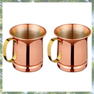 2X Pure Copper Beer/Milk MugHandcrafted Moscow Mule CupMoscow MuleDrinkware Tableware