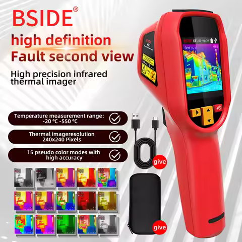 BSIDE Thermal Imaging Camera 240 x 240 Resolution Handheld Infrared Camera, 320 x 240 Full-Viewing T