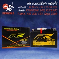 แบตเตอรี่แห้ง JT9L-BS สำหรับ NINJA ZX-6R,DUKE,KTM,KLX650C,CBR600,CB400F,NINJA250,Z250/300 RR กว้าง86xยาว151xสูง106 As the Picture One