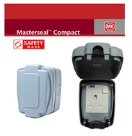 MK Masterseal Compact Waterproof Switch Socket Outlet 13A Single Socket IP66 Weatherproof GSE