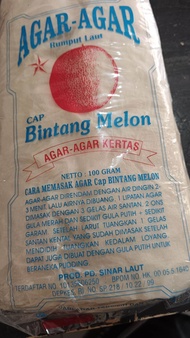 agar agar kertas cap bintang melon perpack