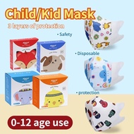 🔥MALAYSIA STOCK🔥 50pcs 3D / 6D V- Mask Earloop Kid Baby Infant Cartoon Face Mask  BFE 99% KF94 For Kids Fda Approved Korean 3D Kids Mask Korean Style Facial Face Mask Baby Mask