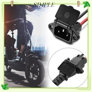 SIMPLESHOP 1/2/5pcs E-bike Battery Charger with 12AWG Cable Charging Plug Universal Charging Socket