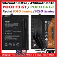 ORl NGS Brand 5065mAh Battery BM56 / 4700mAh Battery BP48 For XIAOMI K40 Gaming / Redmi K50 Gaming /