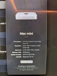 Apple Mac Mini 2018 i3 8gb 128gb