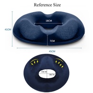 LazaraHome Blue Pressure Relief Ring Donut Convoluted Foam Cushion Haemorrhoids Piles