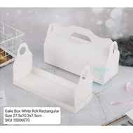 Cake Box Rectangular Donut Box 27.5x10.3x7.5cm Imported Cake Box Sponge Cake Cut Gift dessert Box