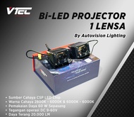 Mini Biled Projector Autovision 1 Lensa 60 Watt [BISA COD]