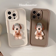 Cartoon Cartoon Street Wear Suitable for Apple 15promax Phone Case iphone17 Three-Dimensional Dog 13