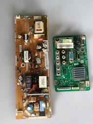 เมนบอดทีวีซัมซุง32นิ้ว รุ่นLA32C350D1-LA32C350 เมนบอดใช้ได้ ถอดออกจากเครื่องจอเเตก