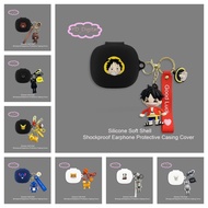 for  Baseus Bass BD1 Case Cute Cartoon Silicone Earphone Soft Shell Shockproof Headphone Proective C