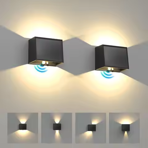 Outdoor Solar Wall Light Outdoor Garden Motion Sensor 3000K Fence Lamp with 3 Modes for Patio Yard G
