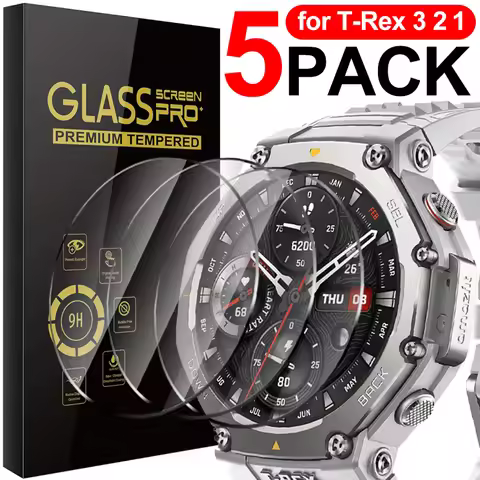9H Hardness Tempered Glass for Amazfit T-Rex 3 2 Pro Screen Protector SmartWatch Protective Film for