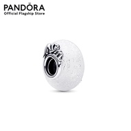 Pandora Mum sterling silver charm with dichroic and white Murano glass เครื่องประดับ ชาร์ม ชาร์มเงิน ชาร์มสร้อยข้อมือ ชาร์มแพนดอร่า แพนดอร่า