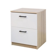 [จัดส่งอย่างเดียว] HomePro ตู้ลิ้นชัก 2 ลิ้นชัก FURDINI AMORE สีไวท์โอ๊ค/ขาว