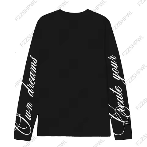 Streetwear Punk Oversized Unisex Y2k Long sleeve Top Harajuku Graphic Print Hiphop Long sleeve T-shi