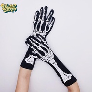 (Unique) Halloween Skeleton Skeleton Gloves Tri Dark Wind Convex Gloves Skeleton Ghost Festival Cost
