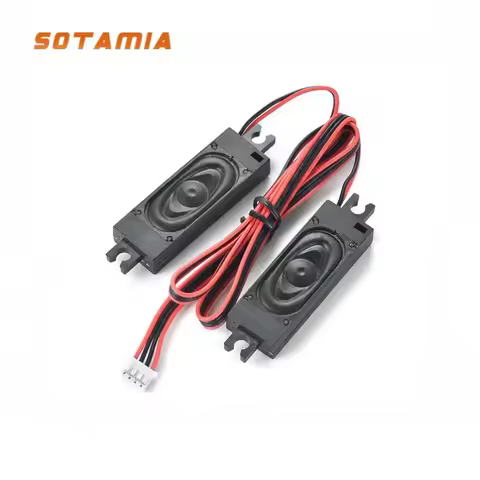 SOTAMIA 2Pcs Mini Speaker 8 Ohm 2W Audio Loudspeaker DIY Advertising Machine TV Speaker PC Computer 