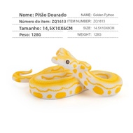 Simulated Amphibious Reptile Wildlife Large Python Model Golden Python Giant Python Prank Decoration