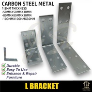 Carbon Steel Metal L Bracket. L Shaped Angle Bracket.  L Shaped Connector Bracket. Furniture L Brack