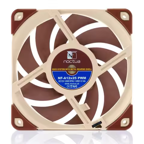 NF-A12x25 PWM 12cm fan/intelligent temperature control/4-pin cold exhaust fan/water-cooled exhaust c