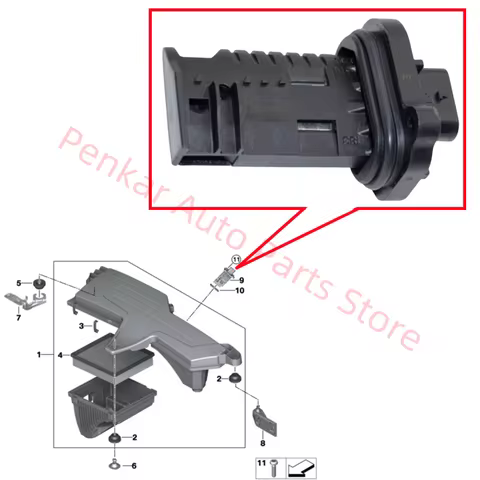 13627602038 Mass Air Flow Sensor For BMW MINI F20 F45 F30 F34 F36 F10 F06 X1 E84 X2 F39 X3 F25 X4 F2