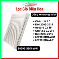 Air Conditioner Air Filter For Civic 1.8 2.0 (05-15), Accord (02-15), CRV 2.0 2.2 2.4 (06-15) Code 8