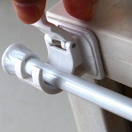 Paste door curtain rod fixed bracket fixed bracket fitting curtain rod hanging bar partner grip curt