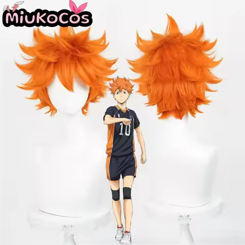 IN STOCK Shoyo Hinata Cosplay Wig MiukoCosplay Anime Haikyu!! Cosplay