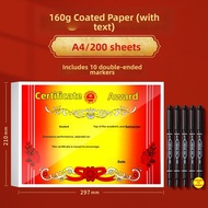 MINGZHUO | Custom Creative Thick Award Paper Certificate