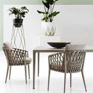 Outdoor Rattan Chair Balcony Leisure Courtyard Cafe Table and Chair Garden Terrace Balcony Outdoor R