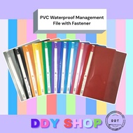 PVC Waterproof A4 Management File with Fastener Document Folder Presentation File (A320)