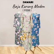 JAWARI Baju Kurung Moden Corak Bunga F008 - Set, Wanita