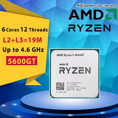 AMD Ryzen 5 5600GT R5 5600GT 6-Core 12-Threads 7NM L3=16M 100-000001488 Socket AM4 CPU Processor New
