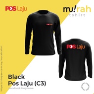 MURAHTSHIRT POSLAJU POS LAJU EXPRES LONGSLEEVE F&B BAJU LELAKI PEREMPUAN T SHIRT JERSEY TSHIRT