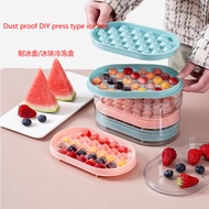 Single/Double Layer Circular Ice Cube Suit DIY Ice Cube Box Frozen Ice Ball Mold Household Food Grade Ice Box Making round Ice Hockey Mold Cold Drink Ice Box Ice Scoop
