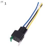 JIA 1PC 4Pin/5Pin 30A รีเลย์อัตโนมัติพร้อม FUSE COIL Voltage 12V/24V DC Relay Vehicle Relay