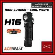 ACEBEAM - H16 - Outdoor Headlamp - 1000 Lumens 6500K Cool White Gray / Grey Led Flashlight