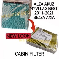 100% ORIGINAL PERODUA AXIA MYVI LAGIBEST BEZZA ALZA AIR COND FILTER /CABIN FILTER ORIGINAL 999-40014