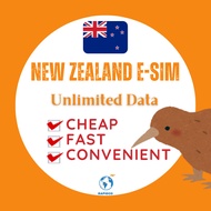 Cheap New Zealand eSIM Unlimited data 4G High speed 1~30 days SIM Card 纽西兰/新西兰流量卡 新西兰e-sim