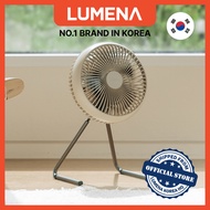 LUMENA Camping Standing Fan Strong Wind Cooling Fan Wireless Air Circulation USB Rechargeable KOREA