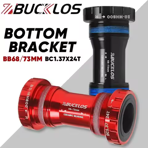 BUCKLOS Bicycle Bottom Bracket Sealed Bearing 24mm Bike BB BSA Threaded BB68/73 MTB Bottom Bracket R