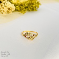 Dubai Krawang 8k/375 Gold Ring Jewelry